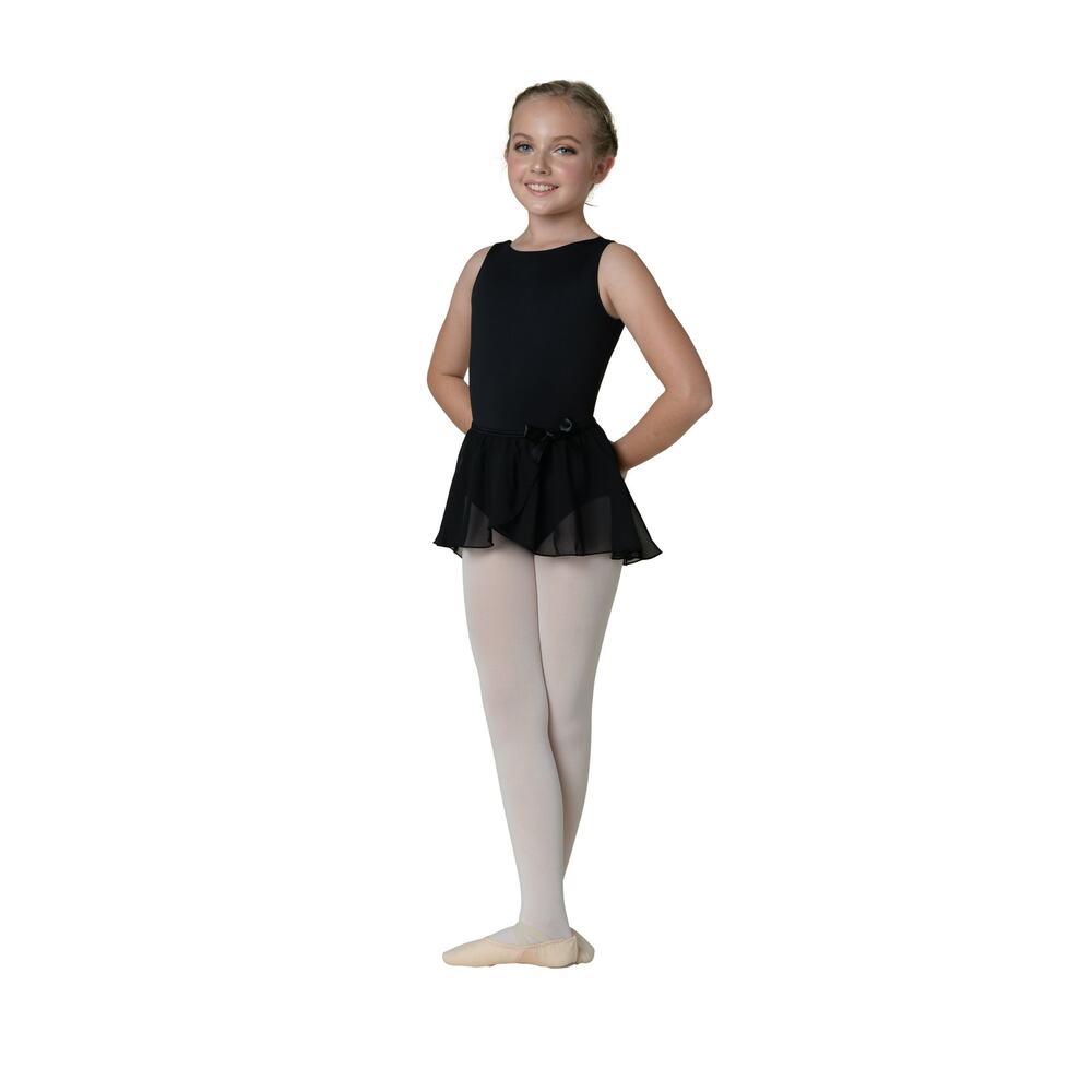 Dance Ballet Skirt Large Child Black Danz N Motion 232C Tap Pull On